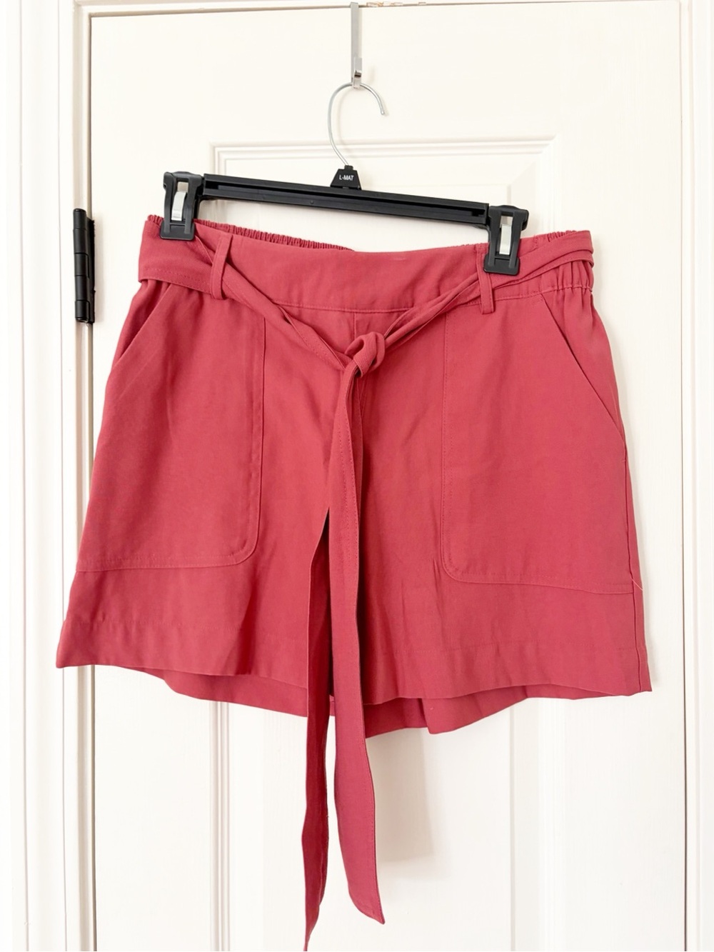 Small • a new day pinkish red tie waist shorts